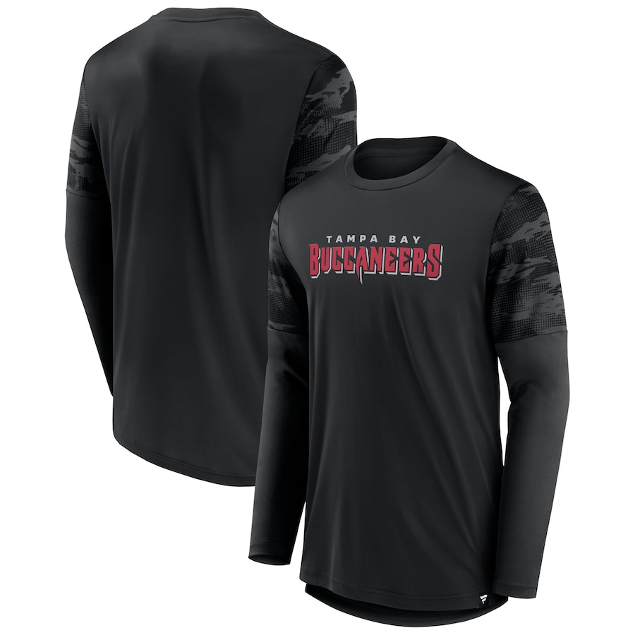 Tampa Bay Buccaneers Black Square Off Long Sleeve T-Shirt - Man