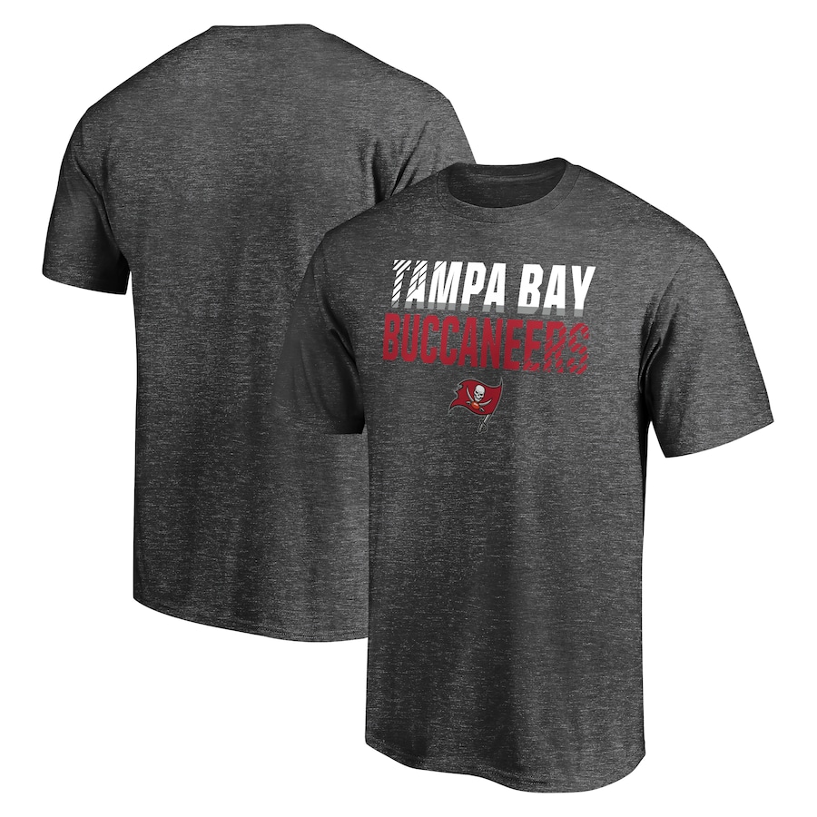 Tampa Bay Buccaneers Charcoal Fade Out T-Shirt - Man