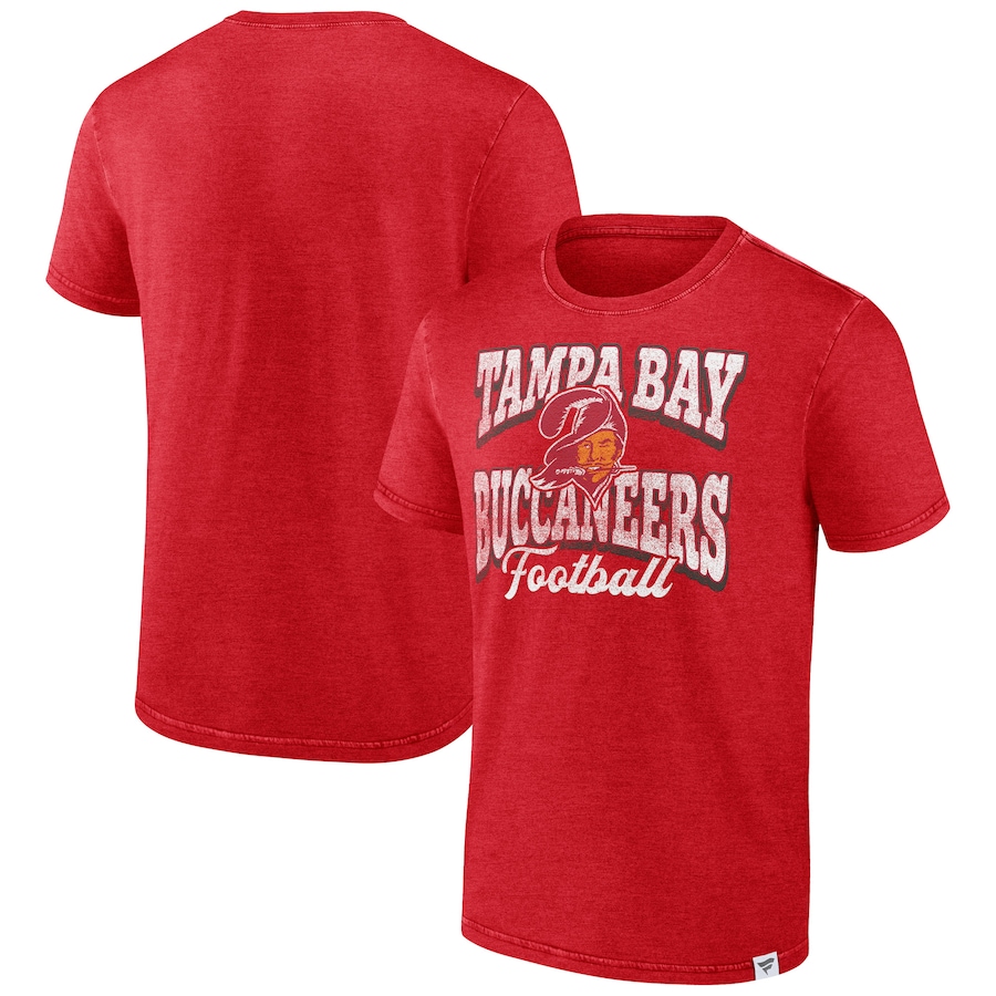 Tampa Bay Buccaneers Heather Red Force Out T-Shirt - Man