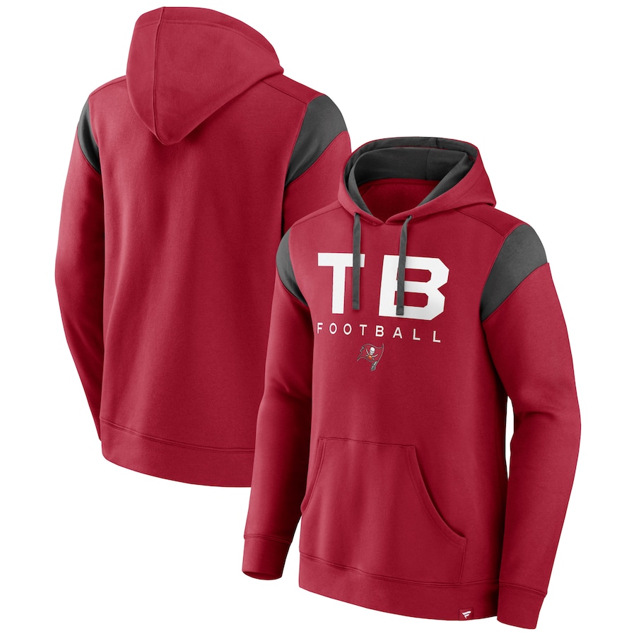 Tampa Bay Buccaneers Red Call The Shot Pullover Hoodie - Man Tampa Bay Buccaneers Red Call The Shot Pullover Hoodie - Man