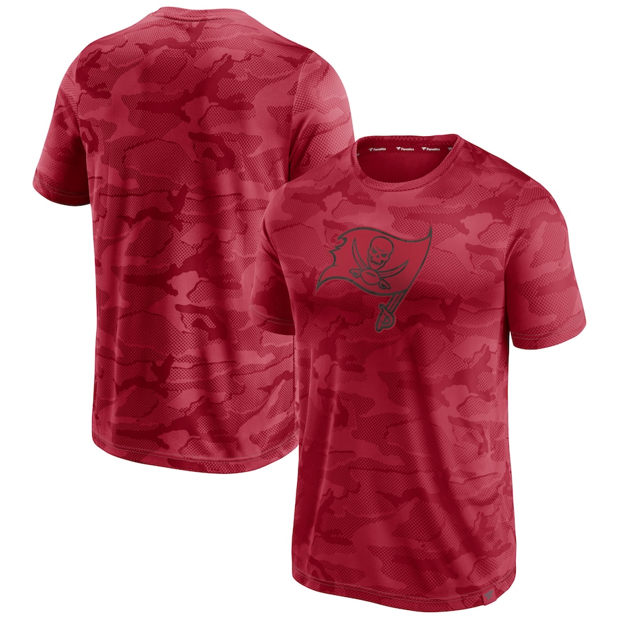 Tampa Bay Buccaneers Red Camo Jacquard T-Shirt - Man Tampa Bay Buccaneers Red Camo Jacquard T-Shirt - Man