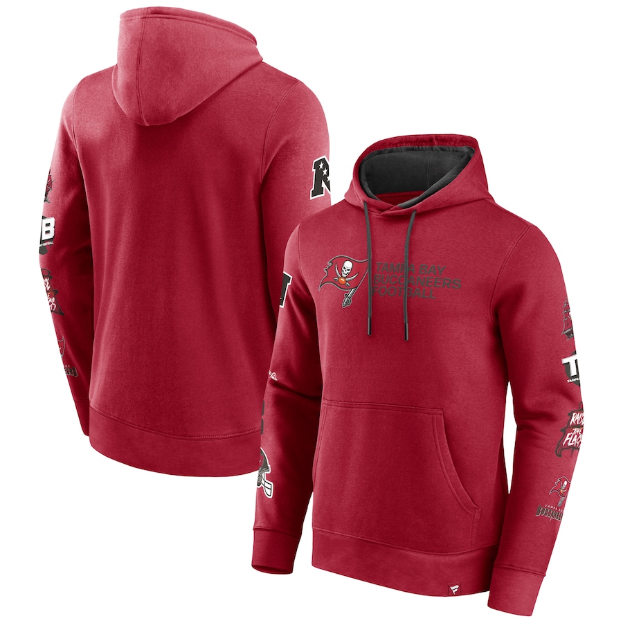 Tampa Bay Buccaneers Red Extra Innings Pullover Hoodie - Man