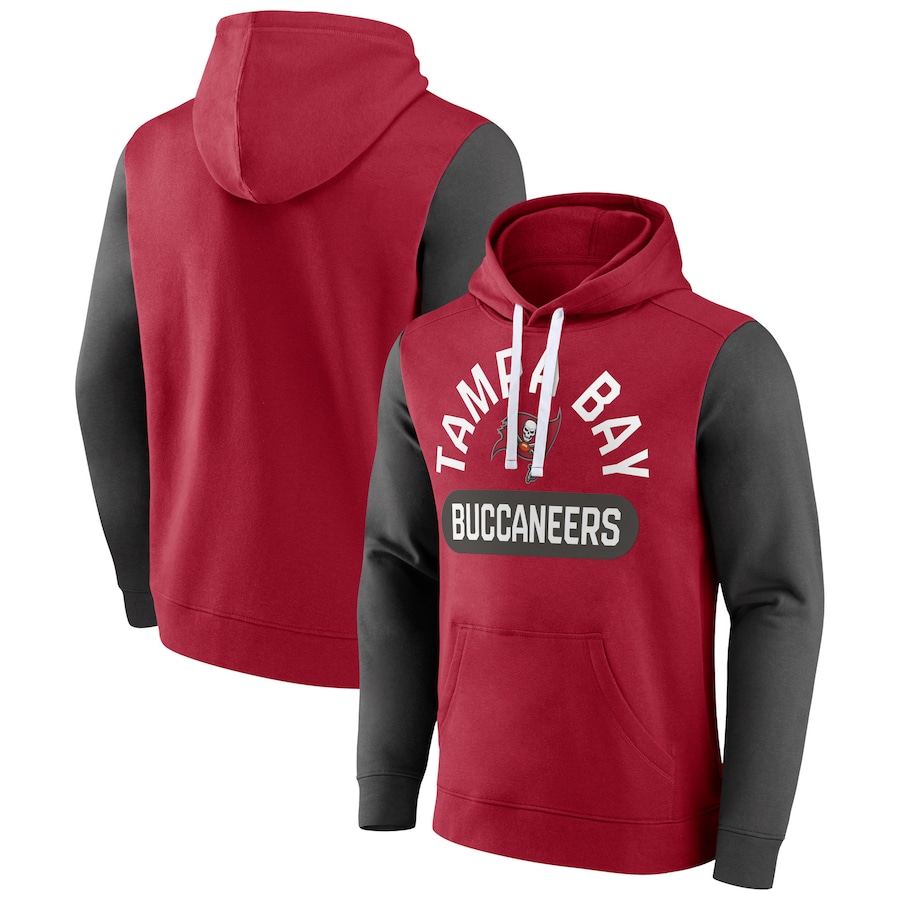 Tampa Bay Buccaneers Red Extra Point Pullover Hoodie - Man Tampa Bay Buccaneers Red Extra Point Pullover Hoodie - Man