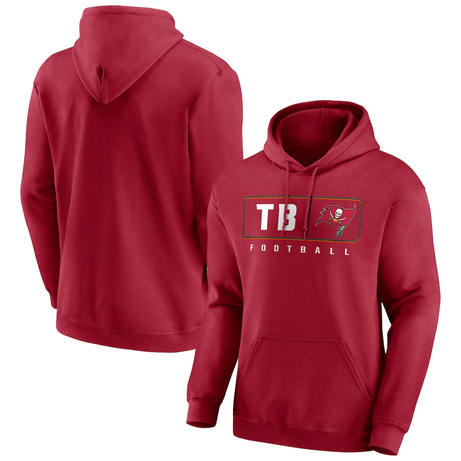Tampa Bay Buccaneers Red Hustle Pullover Hoodie - Man Tampa Bay Buccaneers Red Hustle Pullover Hoodie - Man