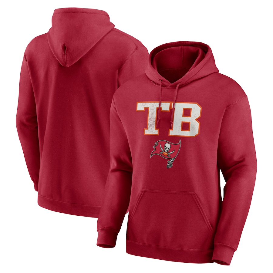 Tampa Bay Buccaneers Red Scoreboard Pullover Hoodie - Man Tampa Bay Buccaneers Red Scoreboard Pullover Hoodie - Man