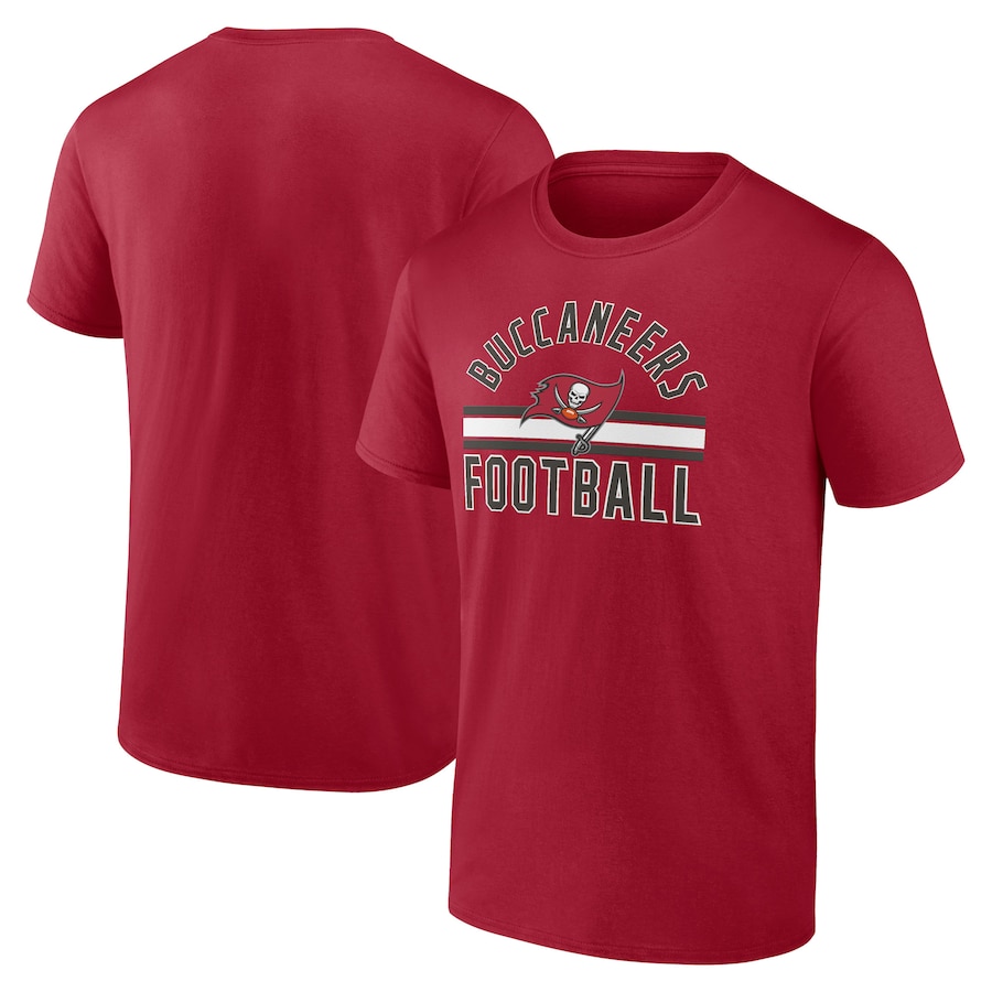 Tampa Bay Buccaneers Red Standard Arch Stripe T-Shirt - Man