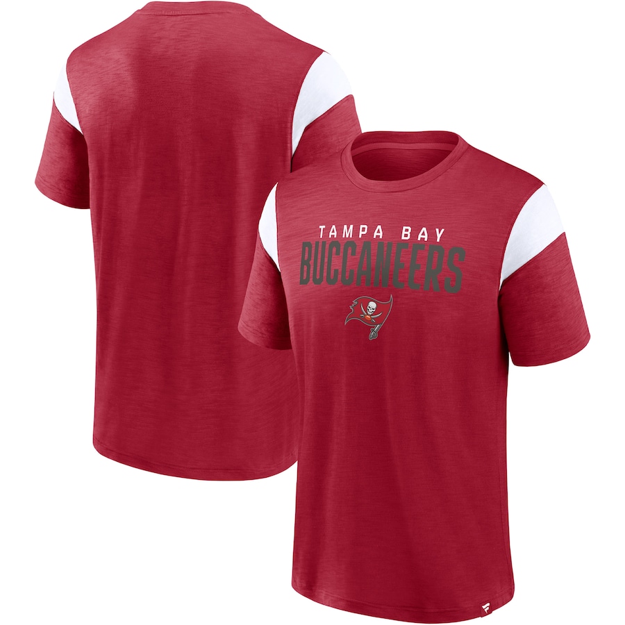 Tampa Bay Buccaneers Red/White Home Stretch Team T-Shirt - Man Tampa Bay Buccaneers Red/White Home Stretch Team T-Shirt - Man