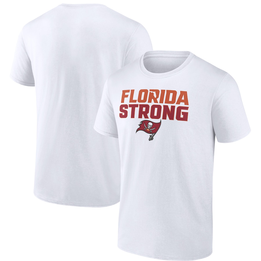 Tampa Bay Buccaneers White Florida Strong T-Shirt - Man
