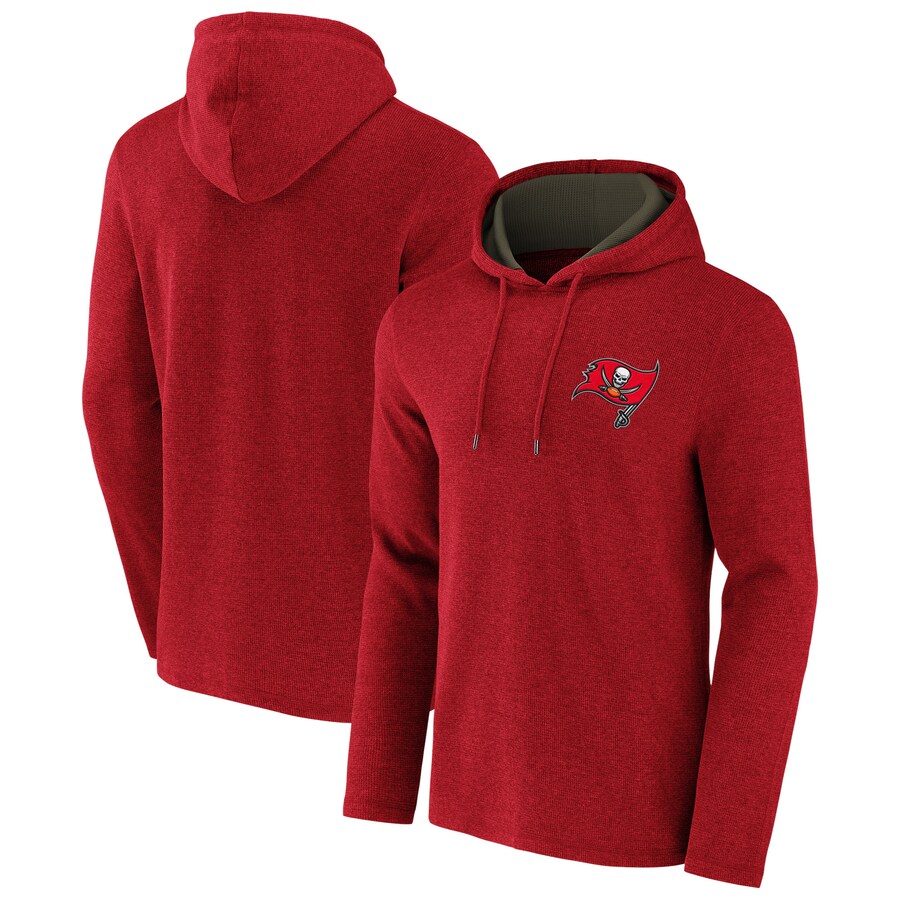 Tampa Bay Buccaneers NFL x Darius Rucker Collection by USASportsStoreHeathered Red Waffle Knit Pullover Hoodie - Man Tampa Bay Buccaneers NFL x Darius Rucker Collection by USASportsStoreHeathered Red Waffle Knit Pullover Hoodie - Man