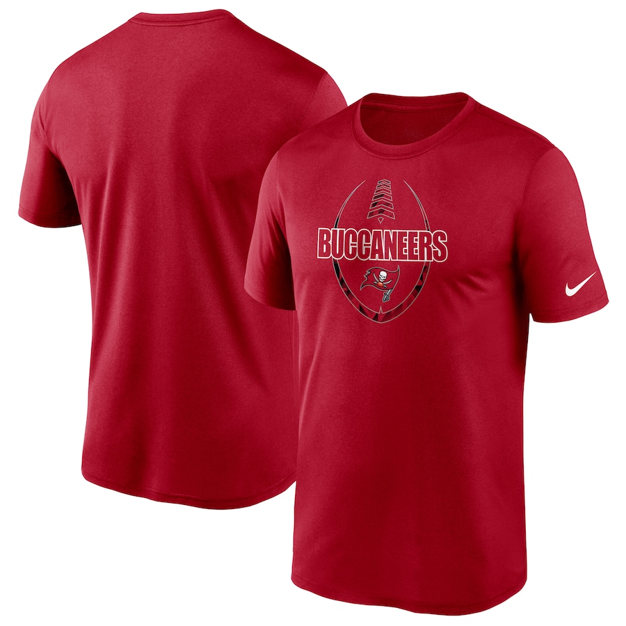 Tampa Bay Buccaneers Football Red Icon Performance T-Shirt - Man