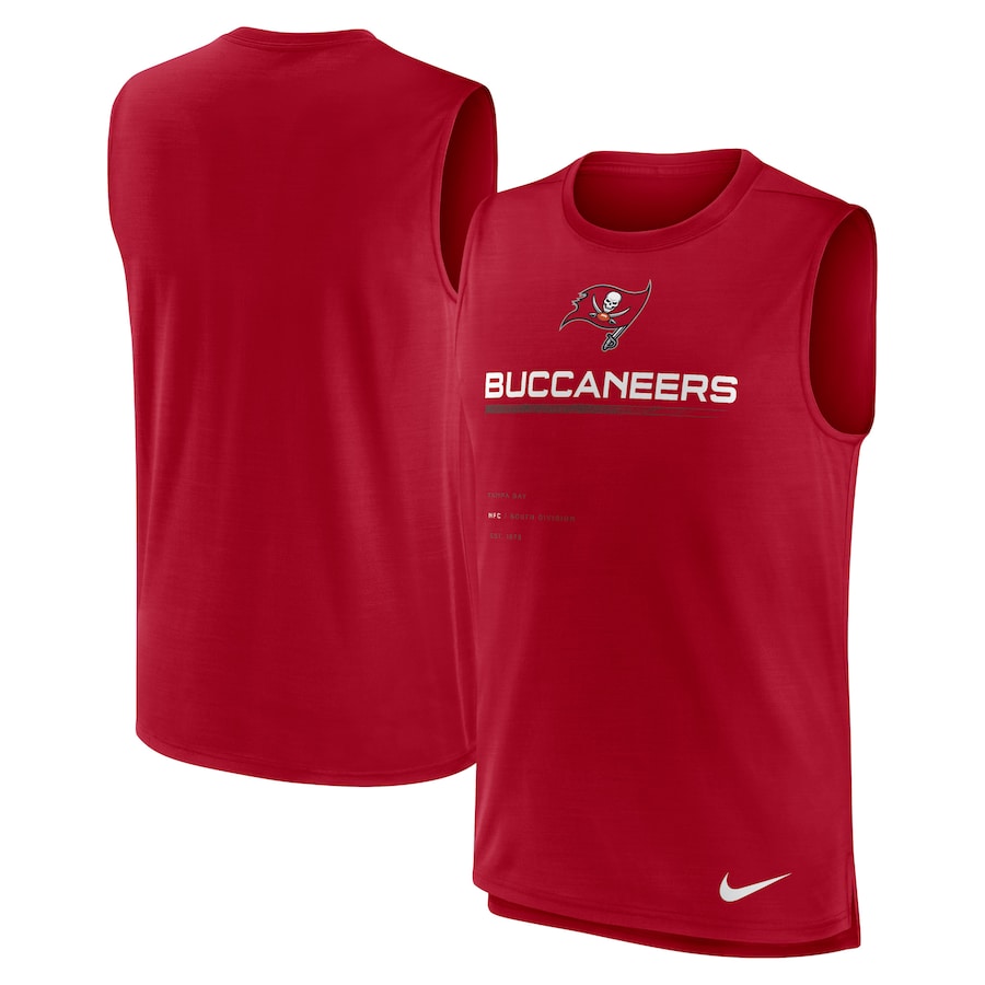 Tampa Bay Buccaneers Football Red Muscle Trainer Tank Top - Man Tampa Bay Buccaneers Football Red Muscle Trainer Tank Top - Man