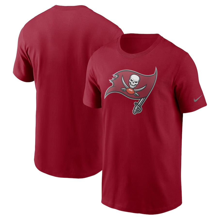 Tampa Bay Buccaneers Football Red Primary Logo T-Shirt - Man Tampa Bay Buccaneers Football Red Primary Logo T-Shirt - Man