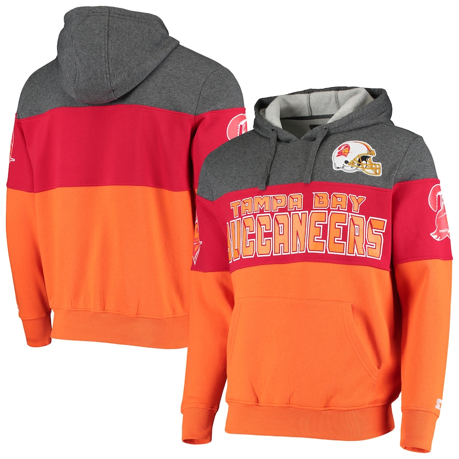 Tampa Bay Buccaneers Starter Gray/Red Extreme Fireballer Throwback Pullover Hoodie - Man