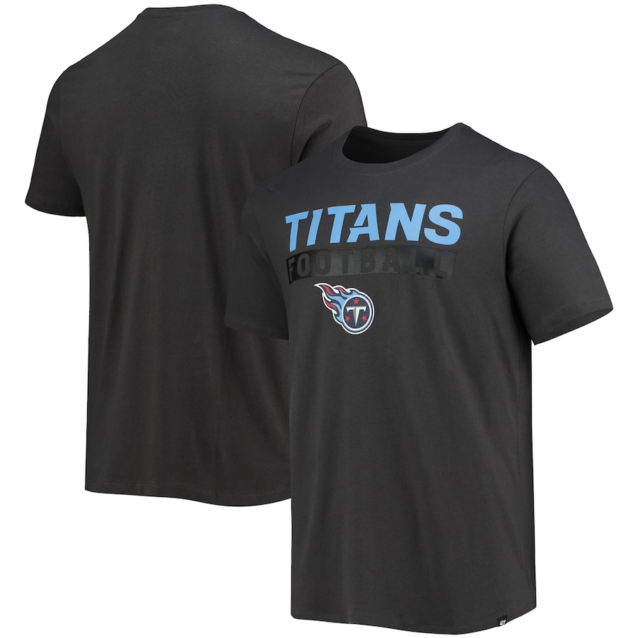 Tennessee Titans '47 Charcoal Dark Ops Super Rival T-Shirt - Man Tennessee Titans '47 Charcoal Dark Ops Super Rival T-Shirt - Man