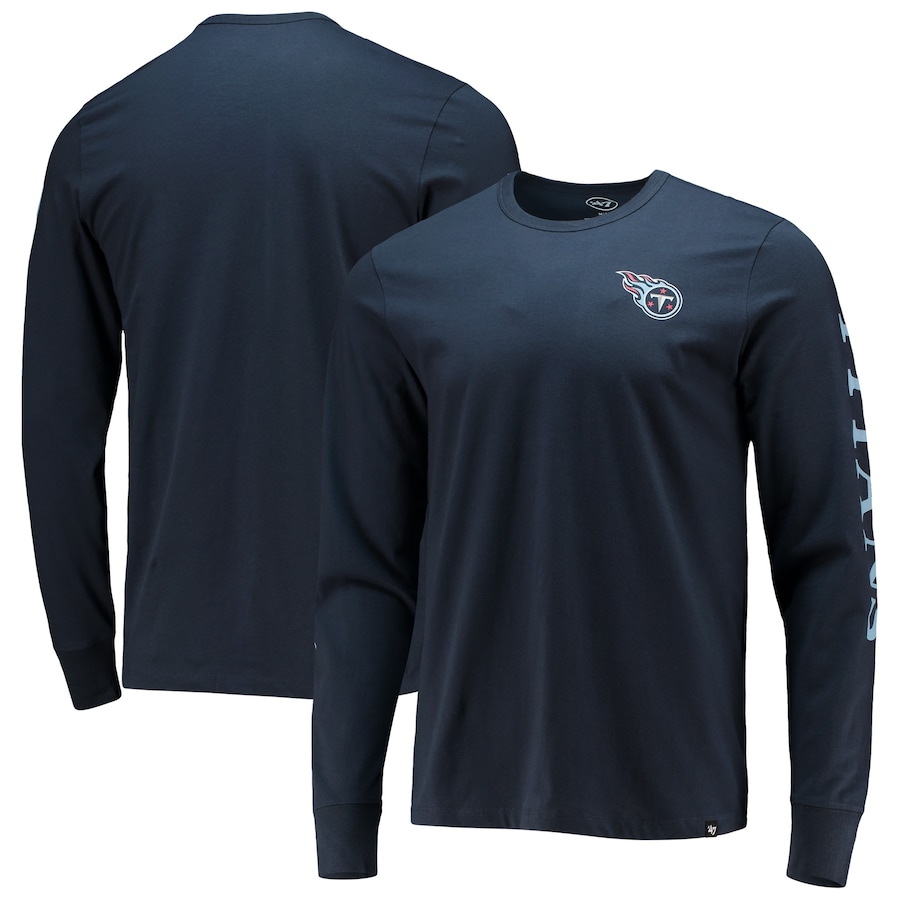 Tennessee Titans '47 Navy Franklin Long Sleeve T-Shirt - Man