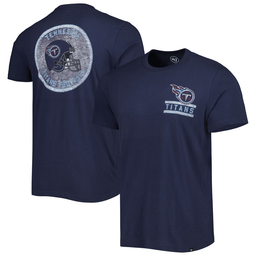 Tennessee Titans '47 Navy Open Field Franklin T-Shirt - Man Tennessee Titans '47 Navy Open Field Franklin T-Shirt - Man