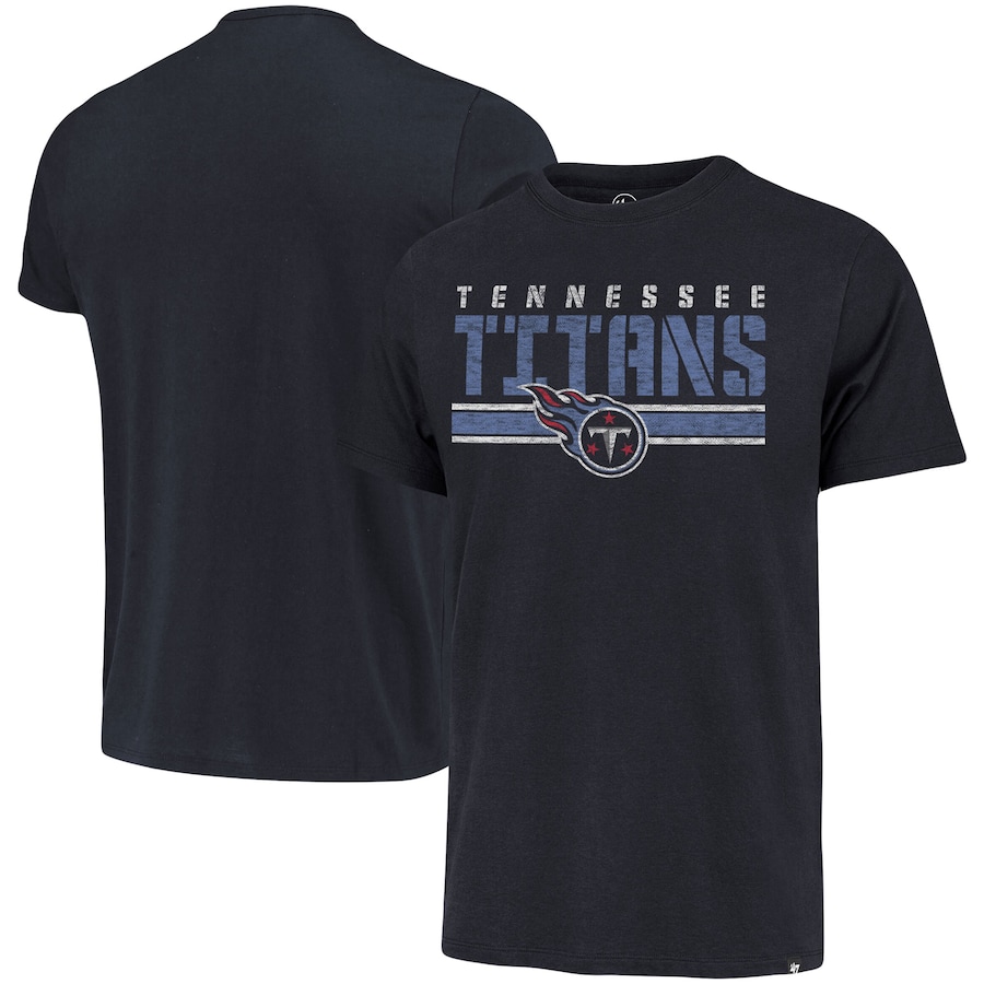 Tennessee Titans '47 Navy Team Stripe T-Shirt - Man