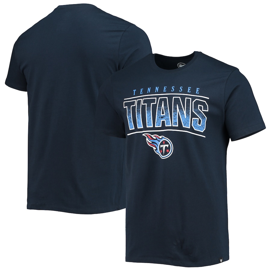 Tennessee Titans '47 Navy Team Super Rival T-Shirt - Man Tennessee Titans '47 Navy Team Super Rival T-Shirt - Man