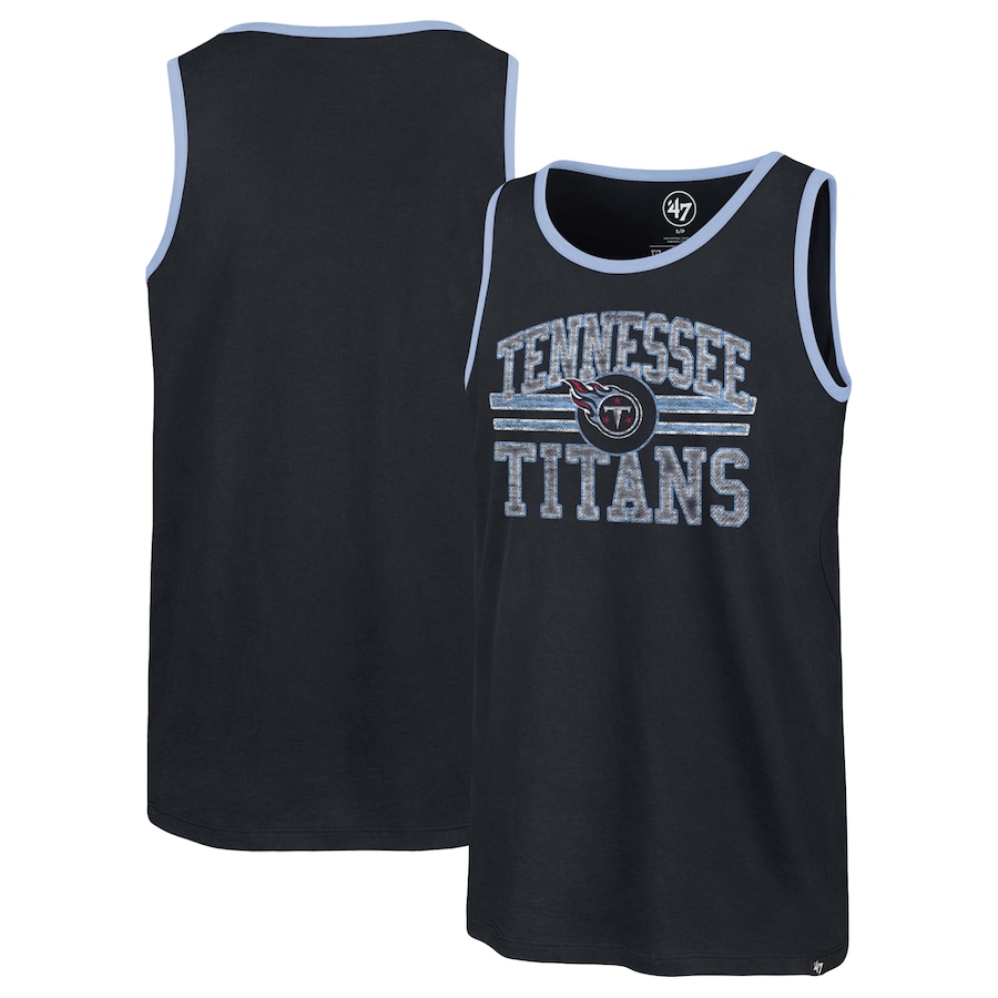 Tennessee Titans '47 Navy Winger Franklin Tank Top - Man Tennessee Titans '47 Navy Winger Franklin Tank Top - Man