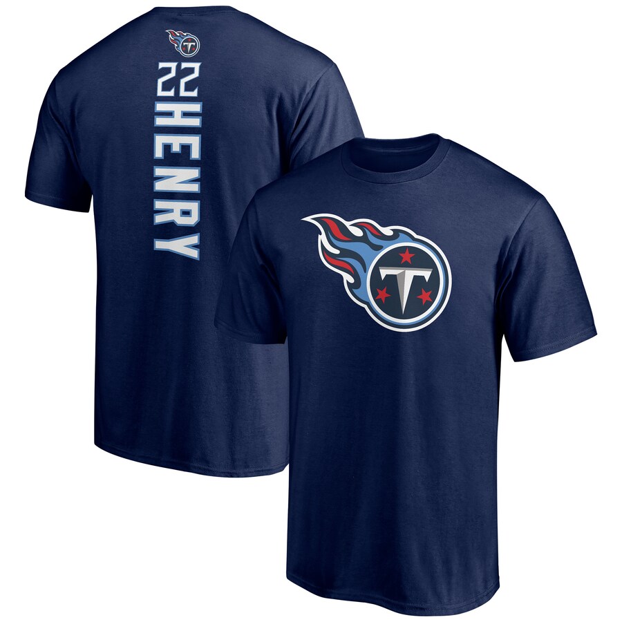 Tennessee Titans Derrick Henry Navy Playmaker T-Shirt - Man