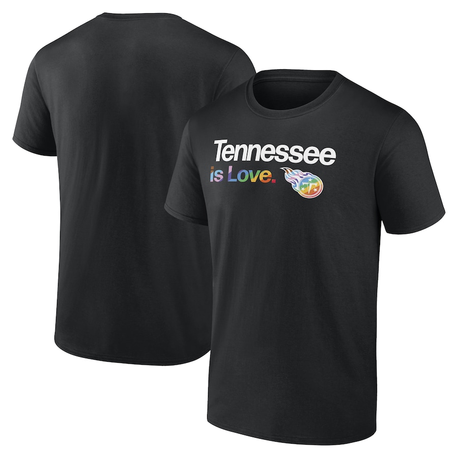 Tennessee Titans Black City Pride Team T-Shirt - Man Tennessee Titans Black City Pride Team T-Shirt - Man