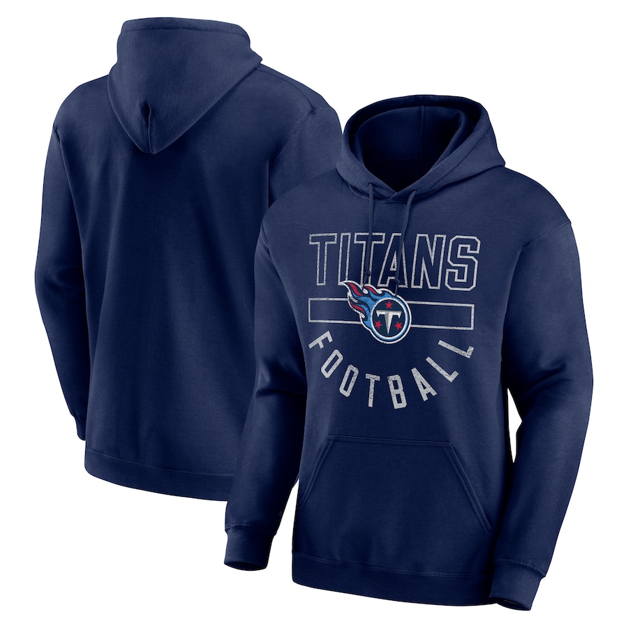 Tennessee Titans Navy Bubble Screen Pullover Hoodie - Man