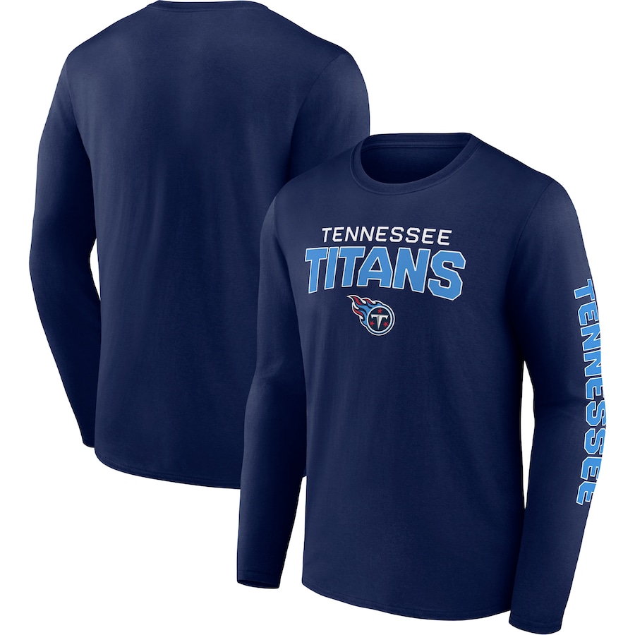 Tennessee Titans Navy Go the Distance Long Sleeve T-Shirt - Man Tennessee Titans Navy Go the Distance Long Sleeve T-Shirt - Man