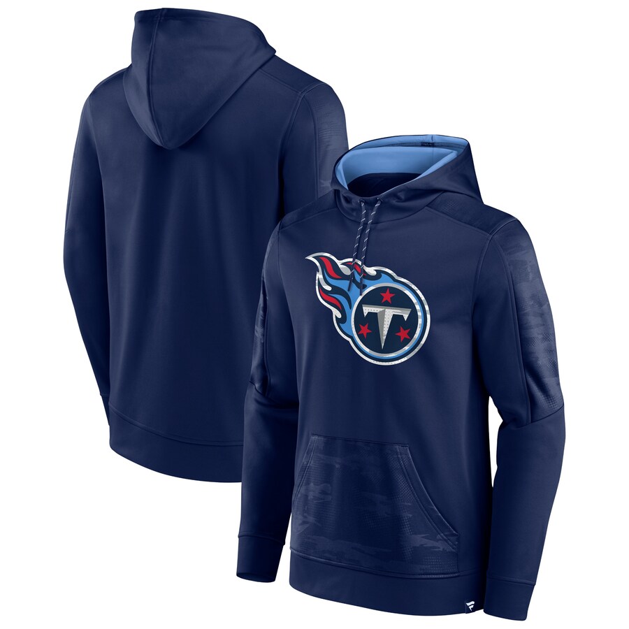 Tennessee Titans Navy On The Ball Pullover Hoodie - Man Tennessee Titans Navy On The Ball Pullover Hoodie - Man