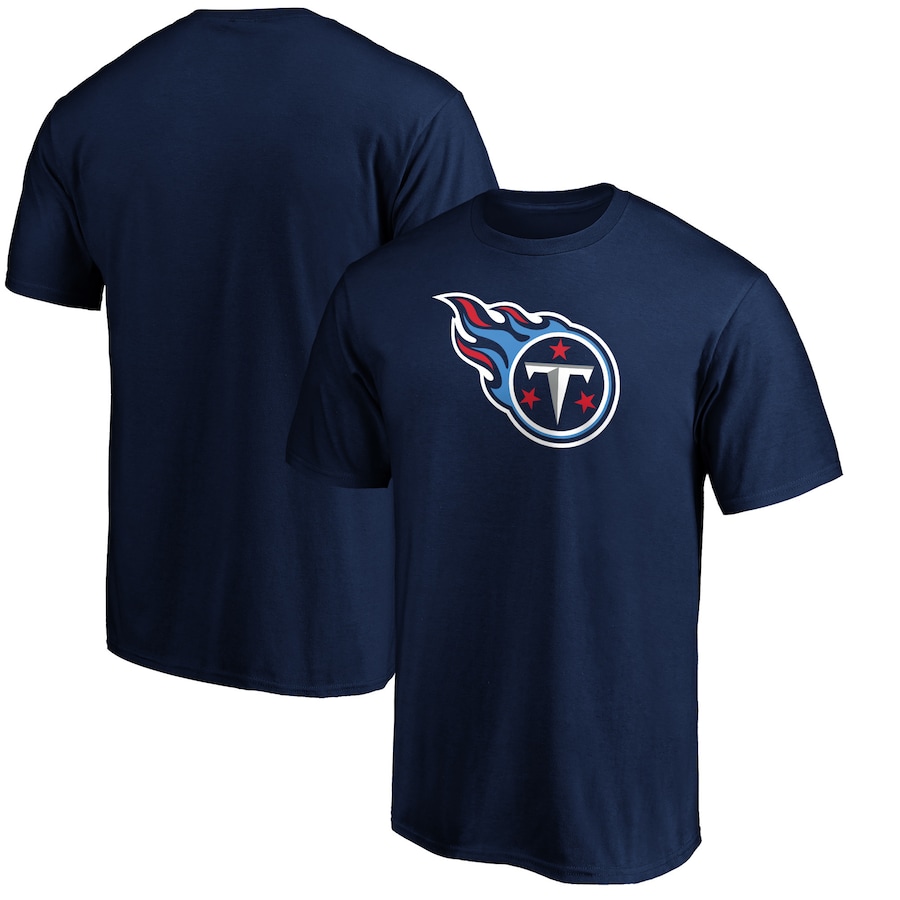 Tennessee Titans Navy Primary Logo T-Shirt - Man Tennessee Titans Navy Primary Logo T-Shirt - Man