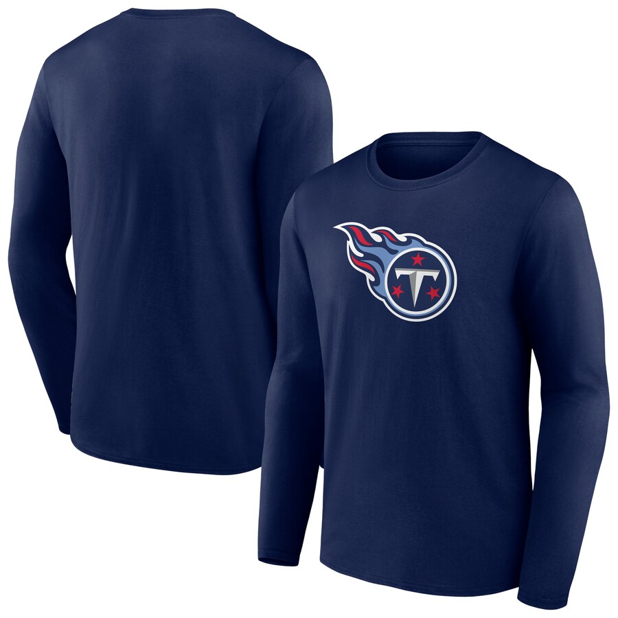 Tennessee Titans Navy Primary Team Logo Long Sleeve T-Shirt - Man Tennessee Titans Navy Primary Team Logo Long Sleeve T-Shirt - Man