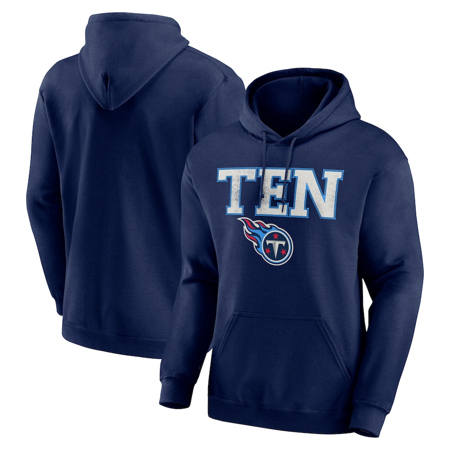 Tennessee Titans Navy Scoreboard Pullover Hoodie - Man Tennessee Titans Navy Scoreboard Pullover Hoodie - Man