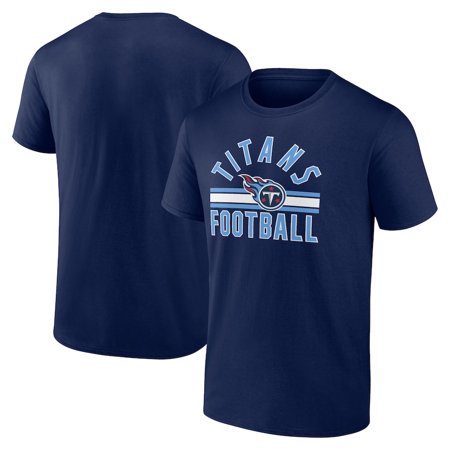 Tennessee Titans Navy Standard Arch Stripe T-Shirt - Man