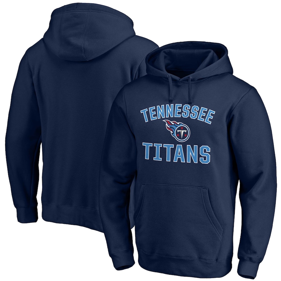 Tennessee Titans Navy Victory Arch Team Fitted Pullover Hoodie - Man Tennessee Titans Navy Victory Arch Team Fitted Pullover Hoodie - Man
