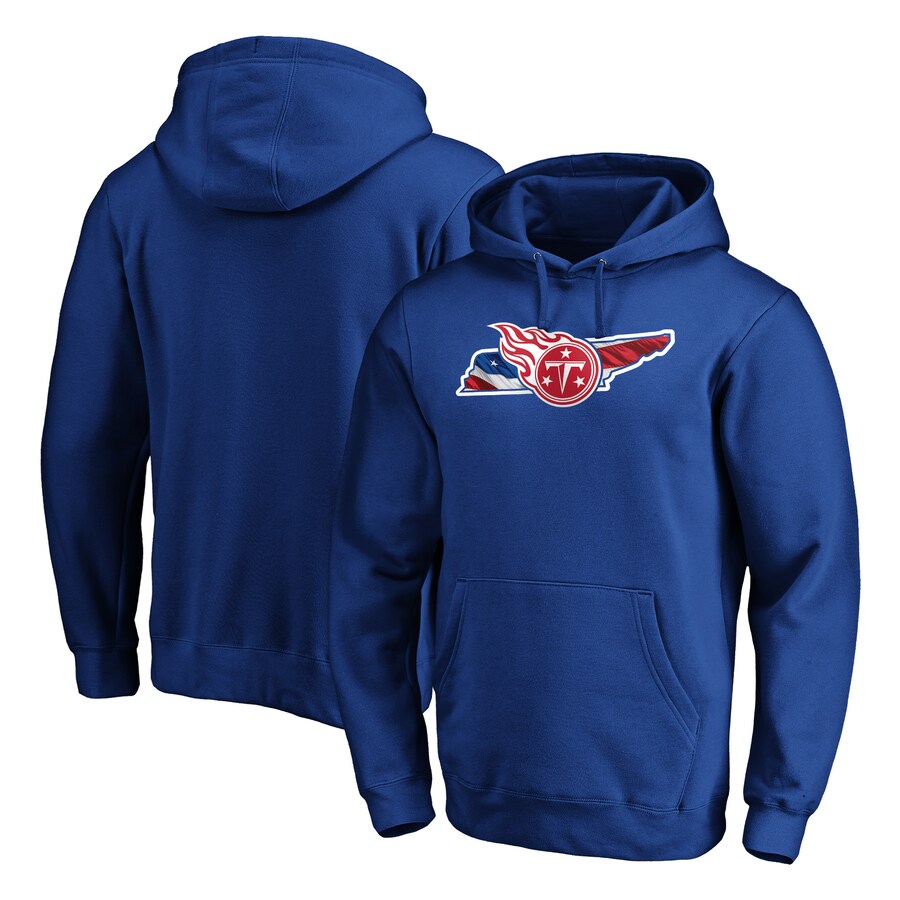 Tennessee Titans Royal Banner State Pullover Hoodie - Man Tennessee Titans Royal Banner State Pullover Hoodie - Man