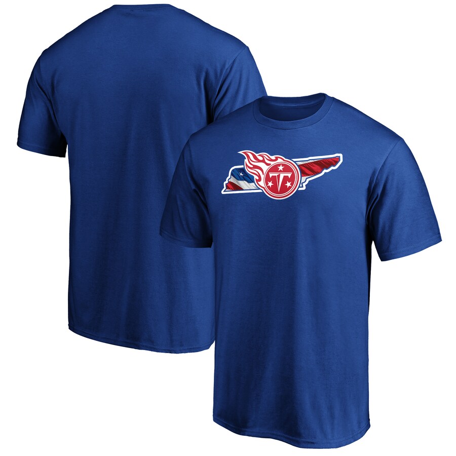 Tennessee Titans Royal Banner State T-Shirt - Man