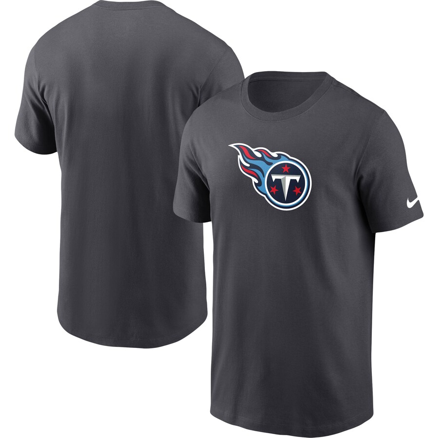 Tennessee Titans Football Charcoal Primary Logo T-Shirt - Man