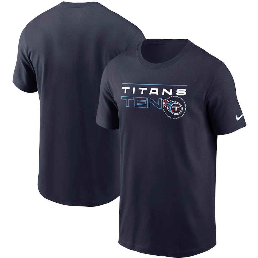 Tennessee Titans Football Navy Broadcast Essential T-Shirt - Man