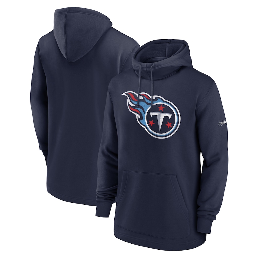 Tennessee Titans Football Navy Classic Pullover Hoodie - Man Tennessee Titans Football Navy Classic Pullover Hoodie - Man