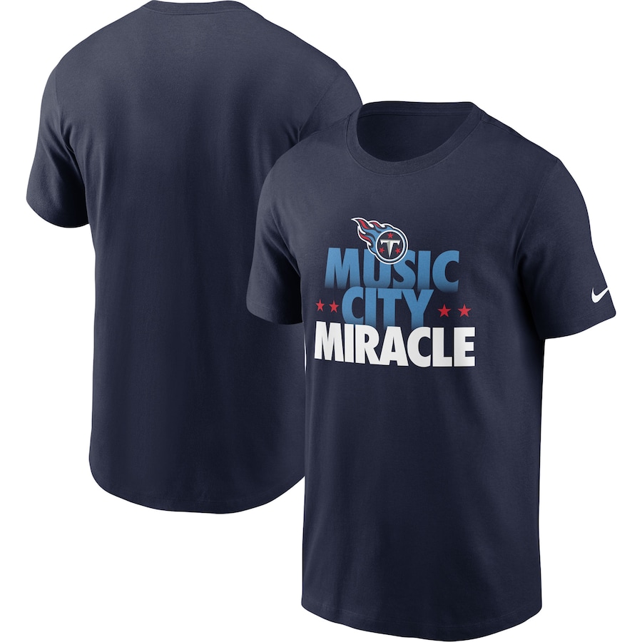 Tennessee Titans Football Navy Hometown Collection Music City T-Shirt - Man