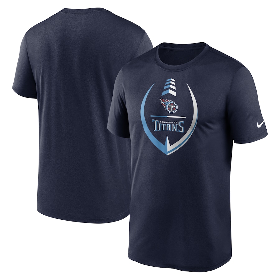 Tennessee Titans Football Navy Icon Legend Performance T-Shirt - Man