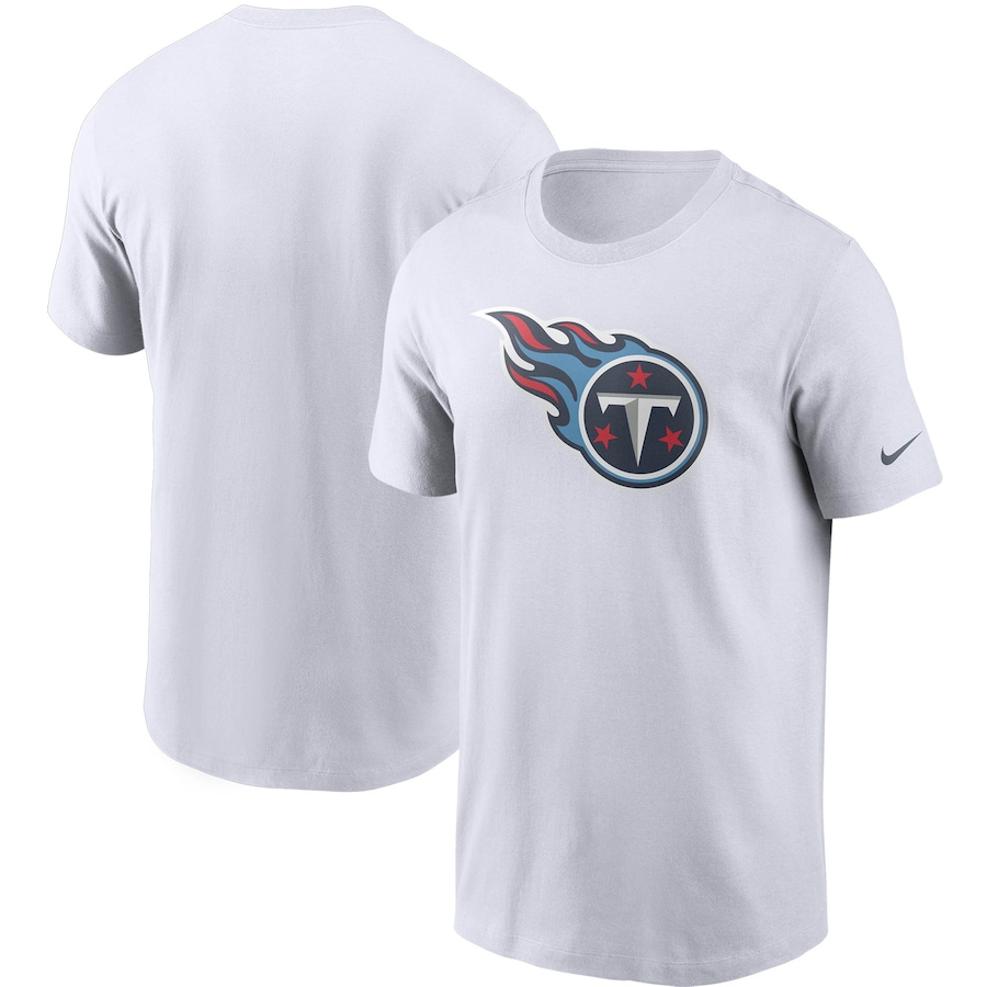 Tennessee Titans Football White Primary Logo T-Shirt - Man