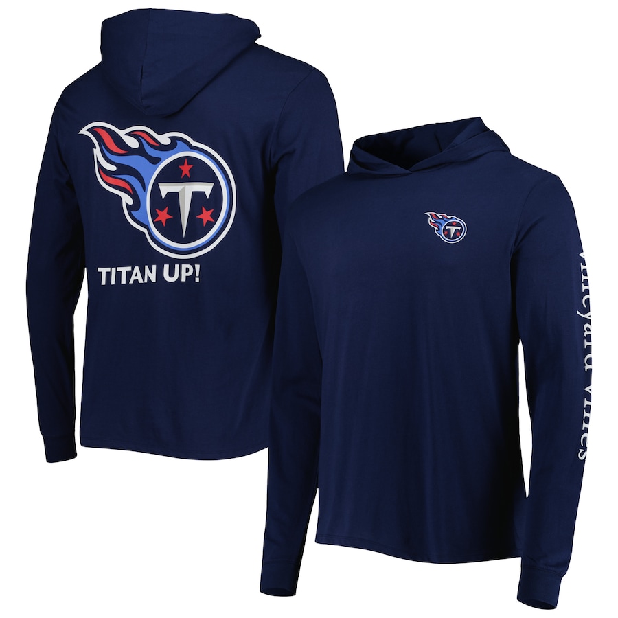 Tennessee Titans Vineyard Vines Navy Local Long Sleeve Hoodie T-Shirt - Man Tennessee Titans Vineyard Vines Navy Local Long Sleeve Hoodie T-Shirt - Man