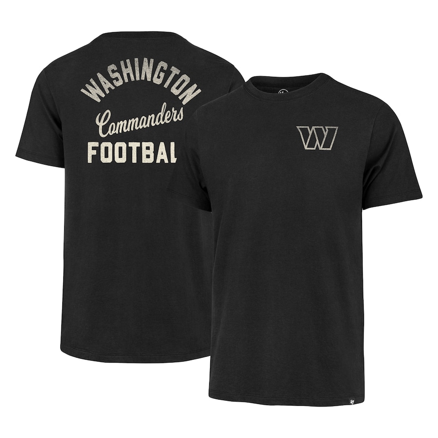 Washington Commanders '47 Black Turn Back Franklin T-Shirt - Man Washington Commanders '47 Black Turn Back Franklin T-Shirt - Man