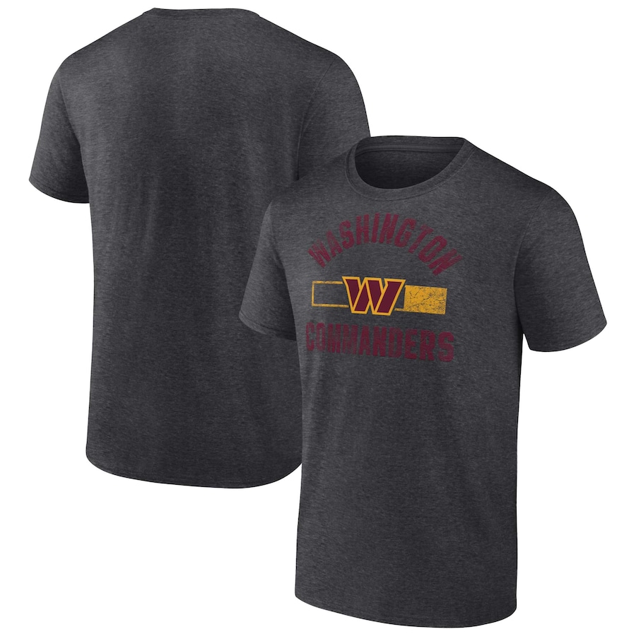 Washington Commanders Charcoal Let's Go T-Shirt - Man Washington Commanders Charcoal Let's Go T-Shirt - Man