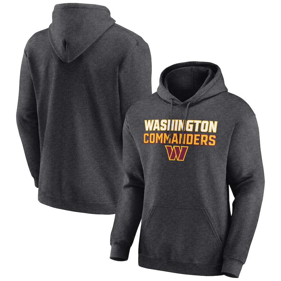 Washington Commanders Charcoal Victory Earned Pullover Hoodie - Man