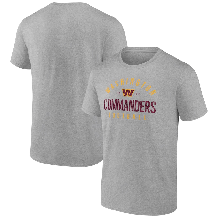 Washington Commanders Heather Gray Legacy T-Shirt - Man Washington Commanders Heather Gray Legacy T-Shirt - Man