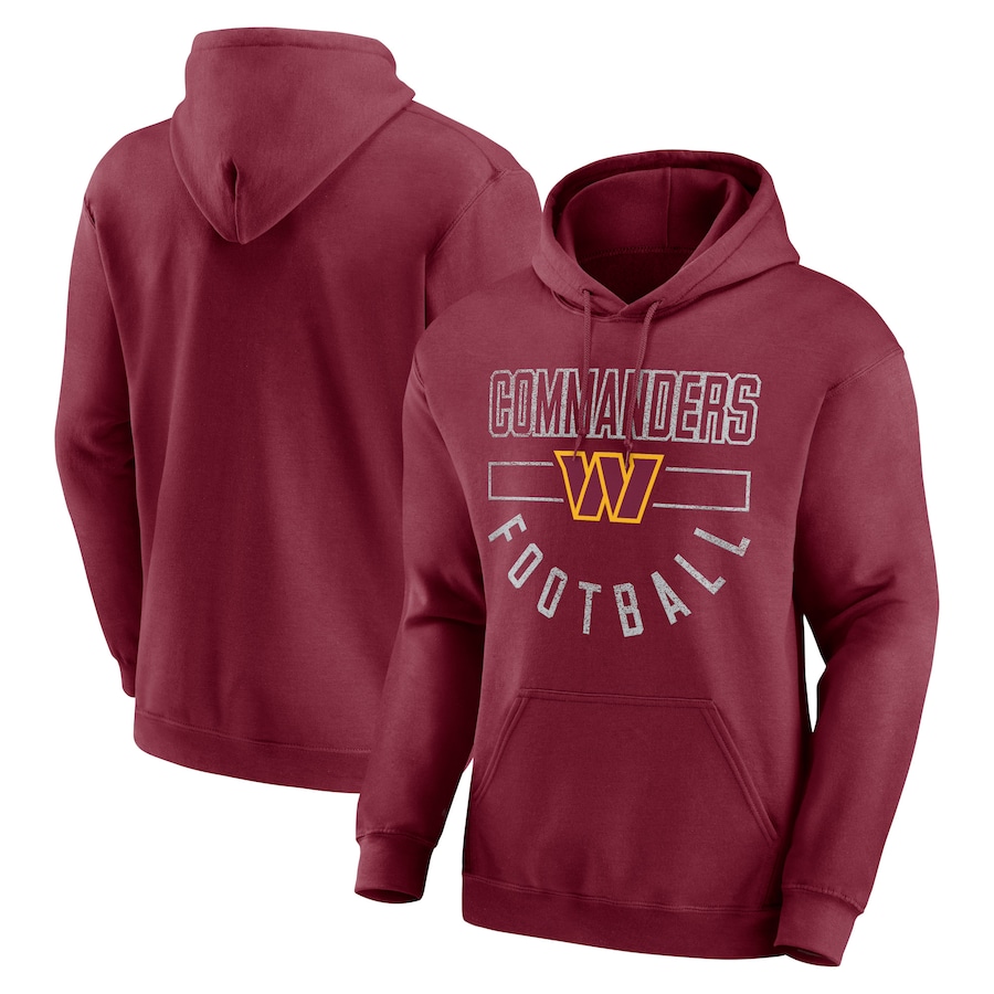 Washington Commanders Burgundy Bubble Screen Pullover Hoodie - Man