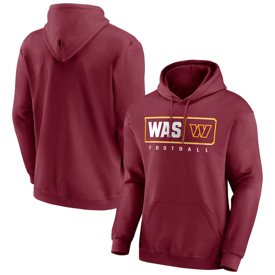 Washington Commanders Burgundy Hustle Pullover Hoodie - Man