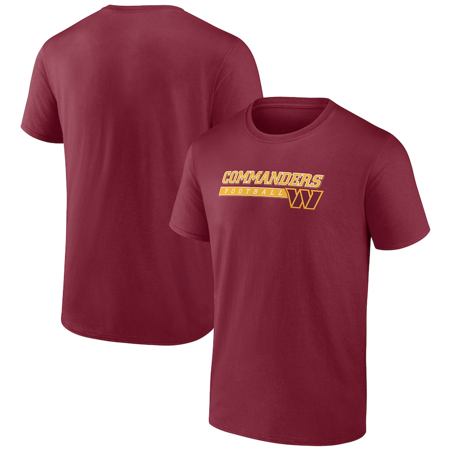 Washington Commanders Burgundy Take The Lead T-Shirt - Man Washington Commanders Burgundy Take The Lead T-Shirt - Man