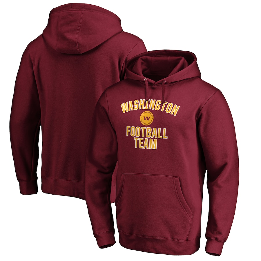 Washington Commanders Burgundy Victory Arch Fitted Pullover Hoodie - Man